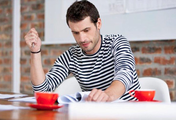 Photo of the Marketing/Publicity Director at work