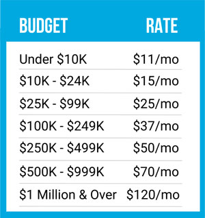 Organization Monthly Fees