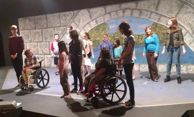 Photo of a production by the Gettysburg Community Theatre's Penguin Project.