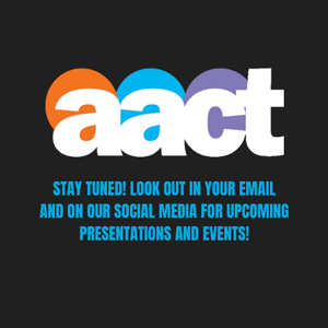 Stay Tuned Graphic - Check your email and on our social media for upcoming presentations and events.