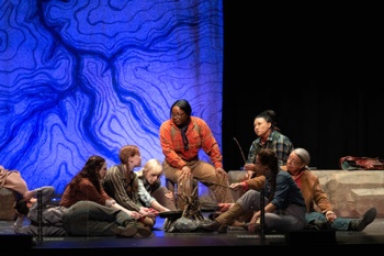 Photo from the Des Moines Playhouse production of Men On Boats, AACTFest 2025